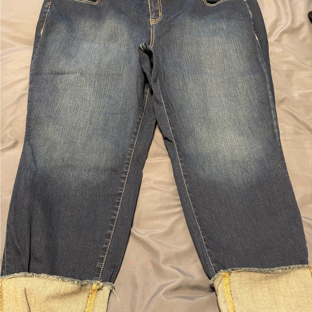Torrid Dark Blue Boyfriend Jeans
